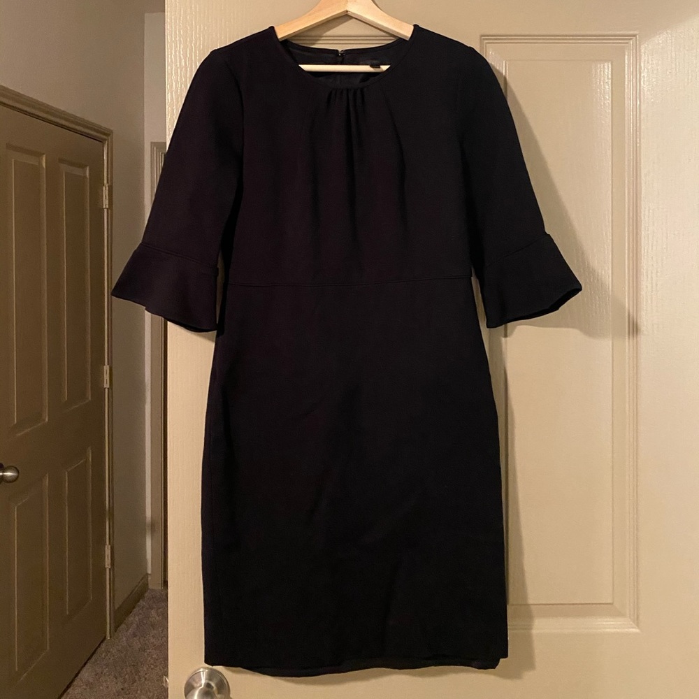 J.Crew peplum black dress